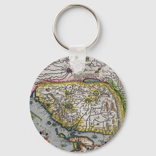 Porte-clés Le premier Atlas occidental Chine | 1584 (Recto)
