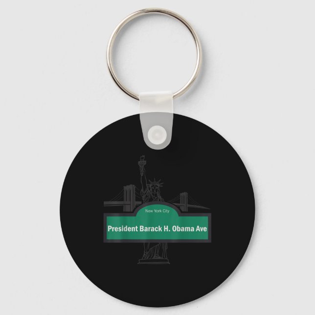 Porte-clés Le Président Barack Obama Ave. (Recto)