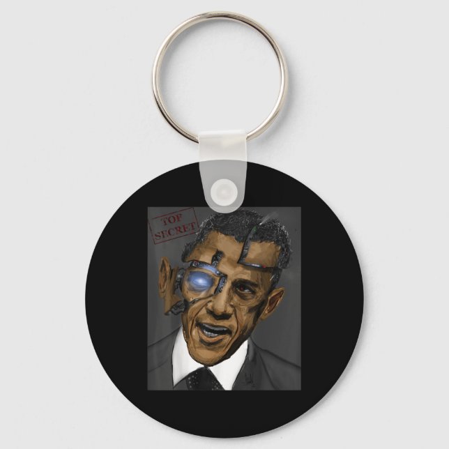 Porte-clés Le président Barack Obama - Robot Cool du mal (Recto)