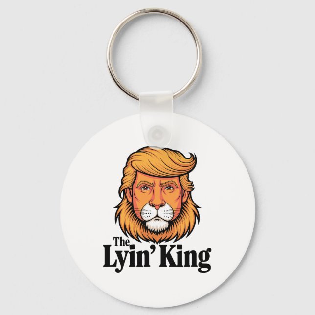 Porte-clés Le président Trump se moquant du roi menteur  (Recto)
