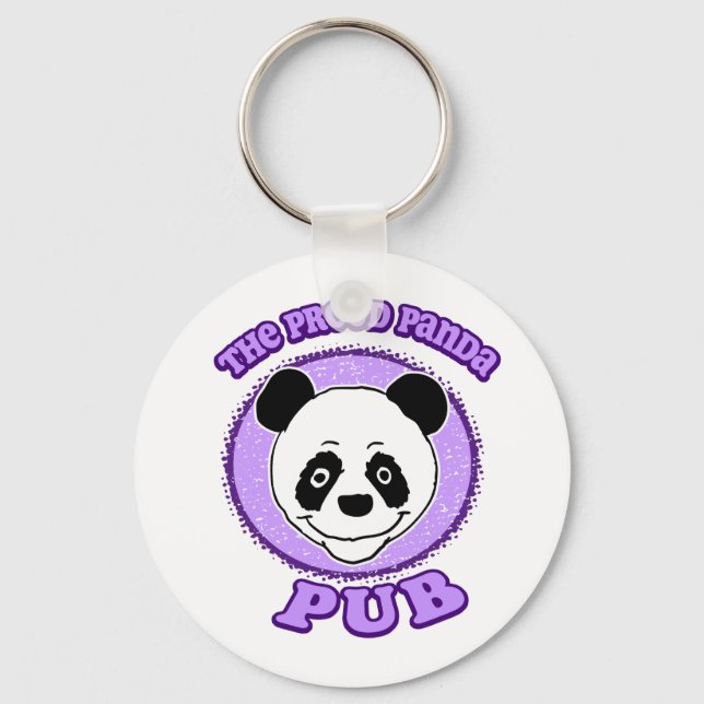 Porte-clés Le Pub du panda fier (Recto)