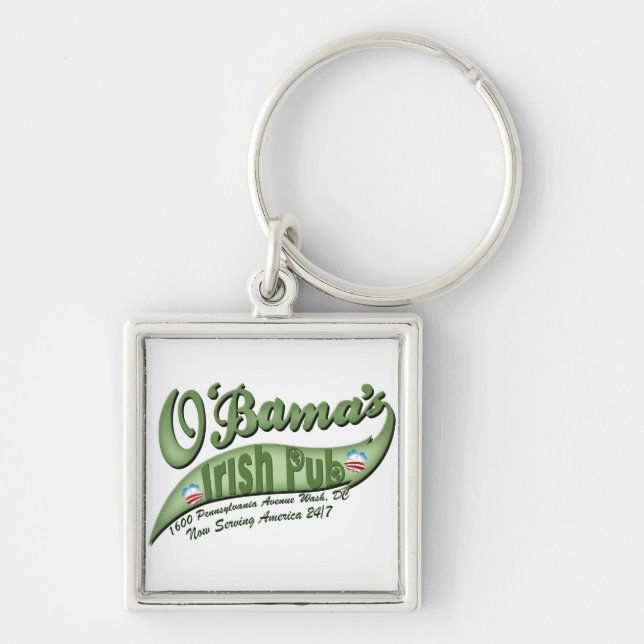 Porte-clés Le pub irlandais d'O'bama (Devant)
