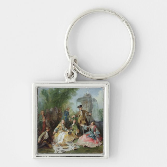 Porte-clés Le repas de partie de chasse, C. 1737 (Devant)