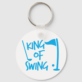 Porte-clés Le roi de SWING ! golf de balle et de golf club