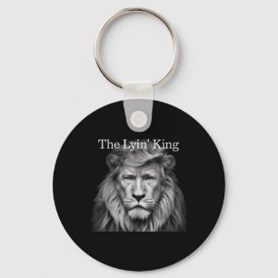 Porte-clés Le roi Lyin drôle Anti-Trump 2025 Lovers Lion
