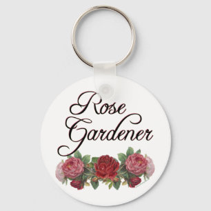 Porte-clés Le rose Gardener dit avec des Roses