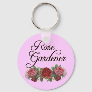 Porte-clés Le rose Gardener dit avec des Roses