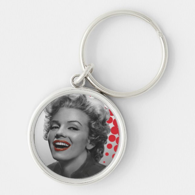 Porte-clés Le rouge pointille Marilyn (Devant)