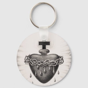 Porte-clés Le Sacré-Cœur de Jésus Symbole du Divin