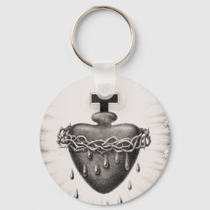 Porte-clés Le Sacré-Cœur de Jésus Symbole du Divin