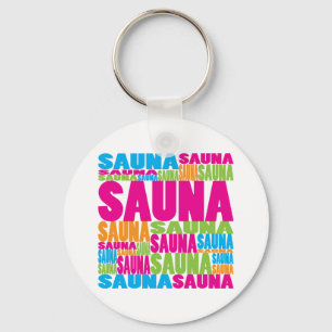 Porte-clés Le sauna coloré