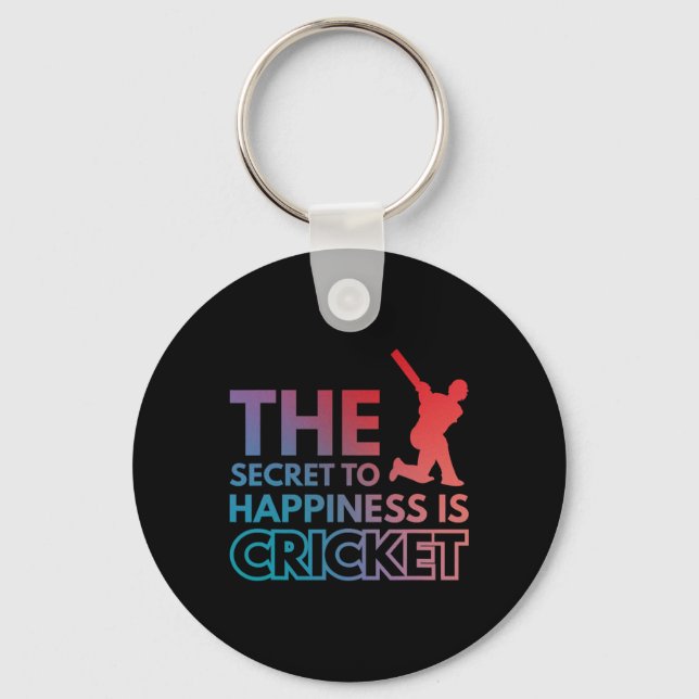 Porte-clés Le secret du bonheur est le cricket  (Recto)