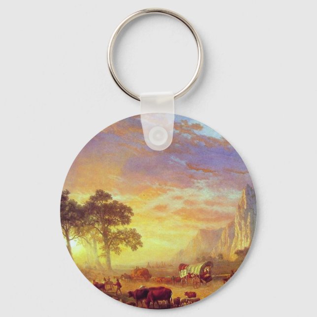 Porte-clés Le sentier de l'Oregon - Albert Bierstadt (Recto)