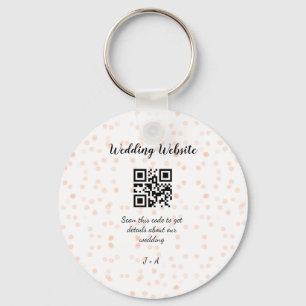 Porte-clés Le site web mariage scanner code QR pour les détai