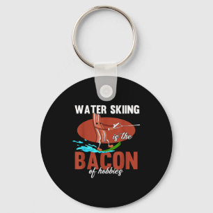 Porte-clés Le ski nautique est le bacon des hobbies de plage