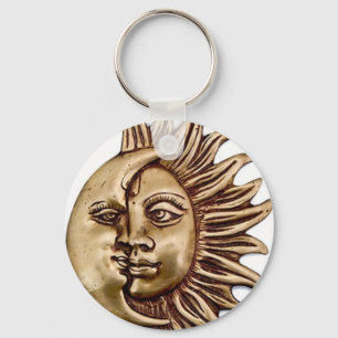 PORTE-CLÉS LE SOLEIL ET LA LUNE TALISMAN