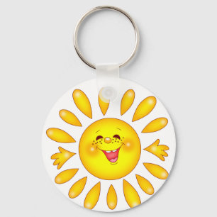 Porte-clés le soleil heureux