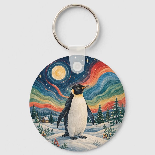 Porte-clés Le Solstice d'Hiver du Manchot Céleste (Recto)