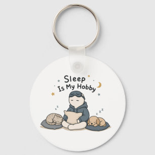 Porte-clés Le sommeil est mon passe-temps Mème drôle d'amant