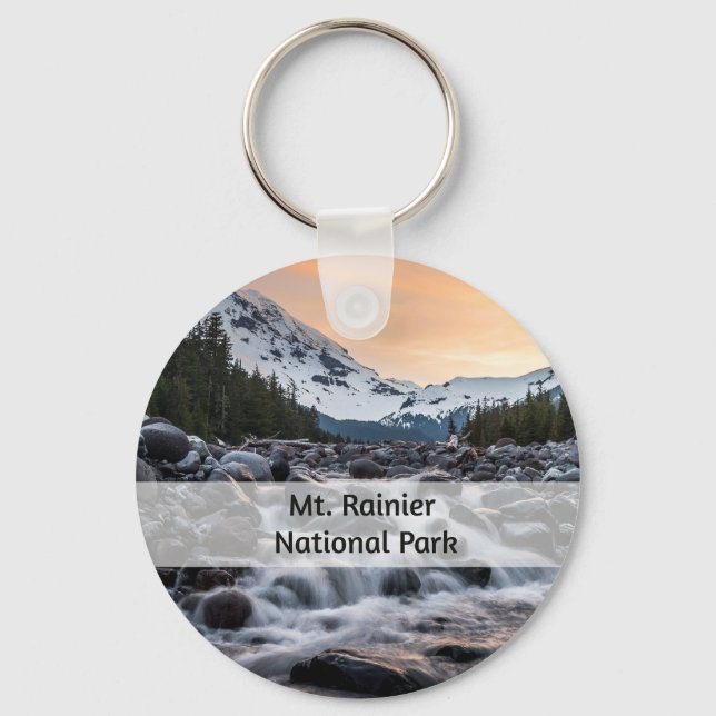 Porte-clés Le souvenir du parc national du Mont-Rainier (Recto)