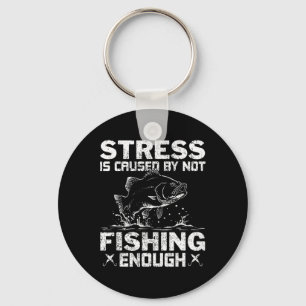 Porte-clés Le stress est causé par le manque de pêche B Pêche