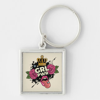Porte-clés Le style tatouage Girl Power
