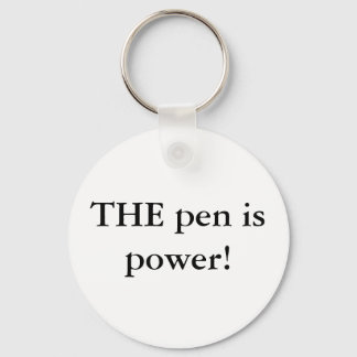 Porte-clés Le stylo est puissance !