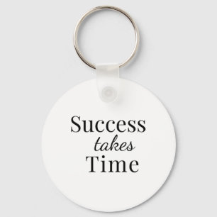 Porte-clés Le succès prend du temps - Sticker de devis motiva