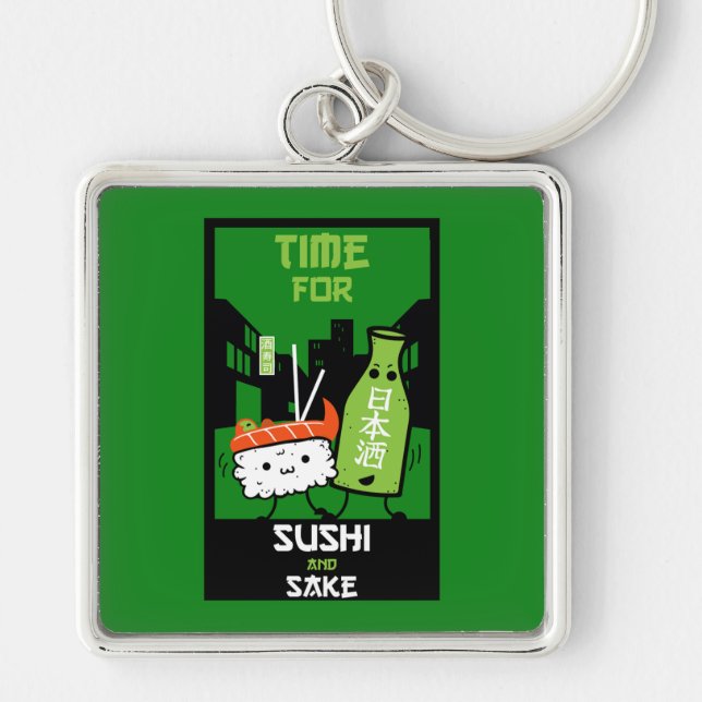 Porte-clés Le Sushi Et Le Sake (Devant)