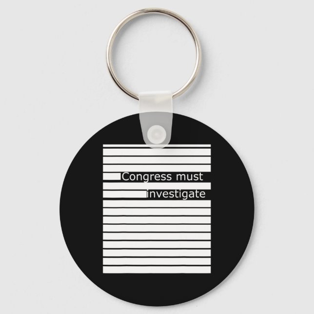 Porte-clés Le T Shirt Mueller Report Ag Barr Rédigé  (Recto)