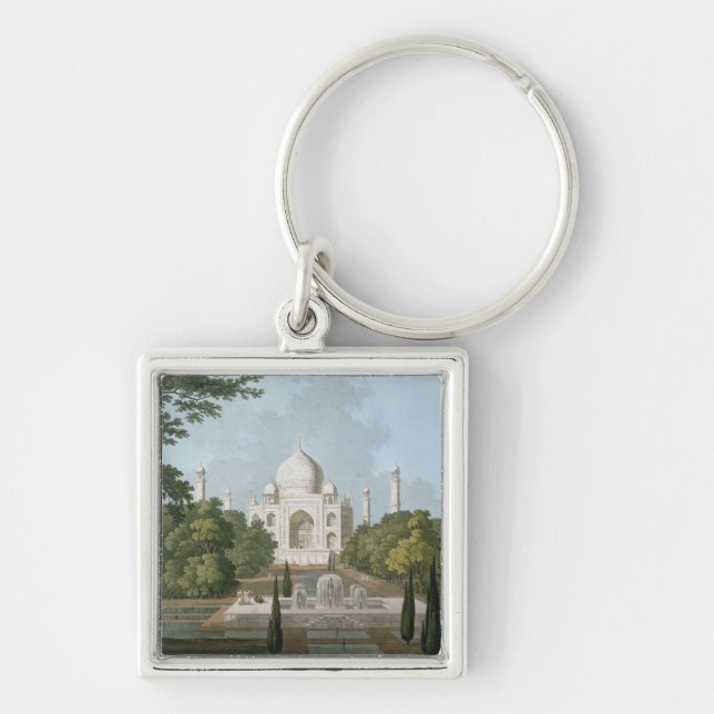 Porte-clés Le Taj Mahal, Âgrâ, du jardin (Devant)