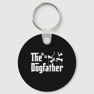Porte-clés Le Tee-shirt Dogfather Fête des Pères Cadeau Papa 