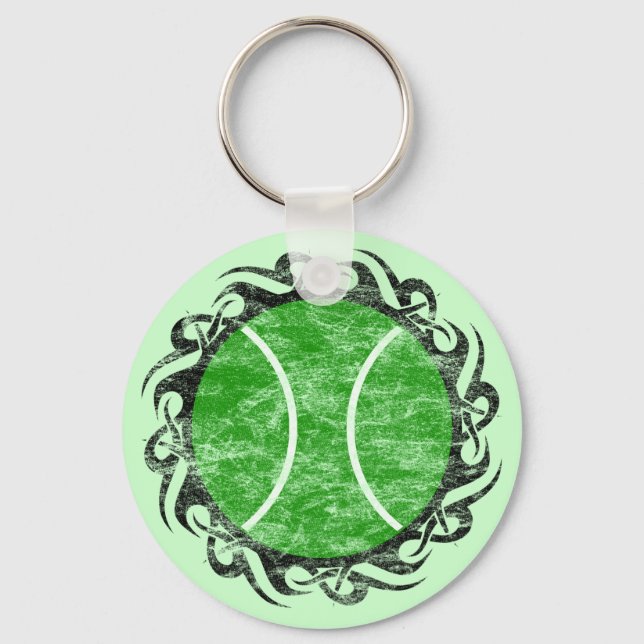 Porte-clés le tennis. tribal. (Recto)