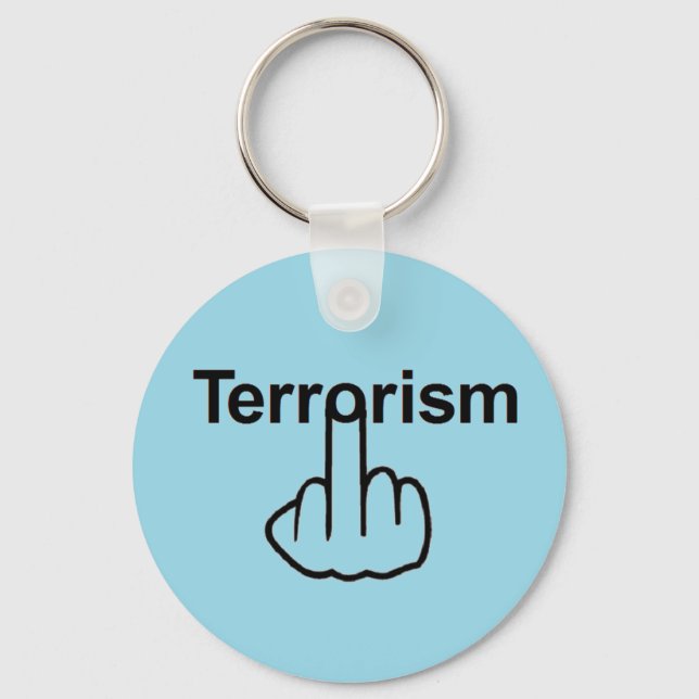 Porte-clés Le terrorisme porte - clé en marche (Recto)