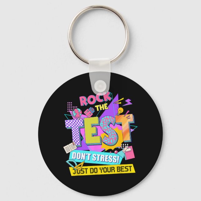 Porte-clés Le test de stress de jour Enseignants (Recto)