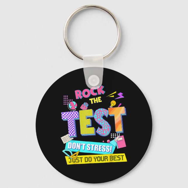 Porte-clés Le test de stress de jour Enseignants (Recto)