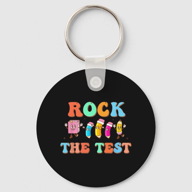 Porte-clés Le Test Joyeux Test Day Pour L'Étudiant Professeur (Recto)