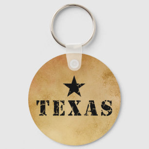 Porte-clés Le Texas, l'état solitaire d'étoile