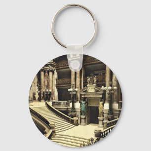 Porte-clés Le théatre de l'opéra, l'escalier grand, Paris,