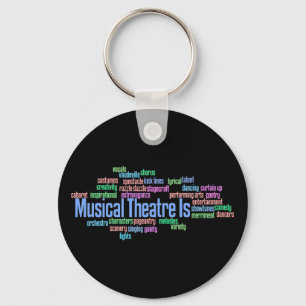 Porte-clés Le théâtre musical est porte - clé
