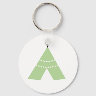 Porte-clés Le tipi tribal dessiné à la main.
