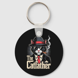 Porte-clés Le Tuxedo Cat Papa Le Chatfather Cadeau Bonne Fête