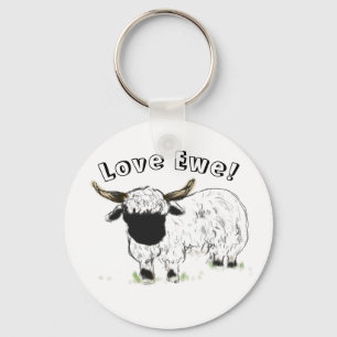 Porte-clés Le Valais reconnaît le mouton - Love Ewe!