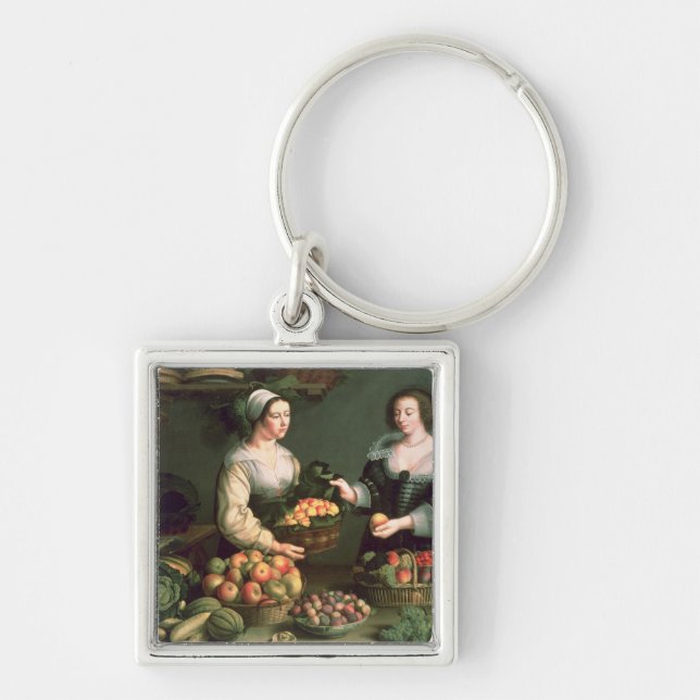 Porte-clés Le vendeur de fruits et légumes (Devant)