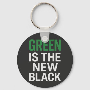 PORTE-CLÉS LE VERT EST LA NOUVELLE NOIRE
