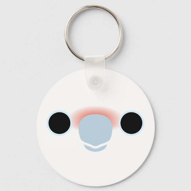 Porte-clés Le visage du cockatoo de Goffin (Recto)