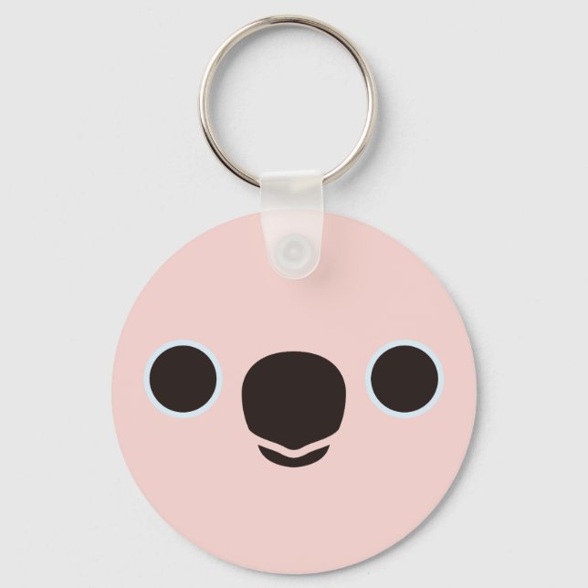 Porte-clés Le visage d'un Cockatoo Moluccan (Recto)