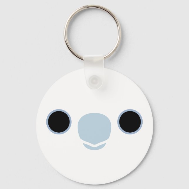 Porte-clés Le visage d'un cockatoo Solomons (Recto)