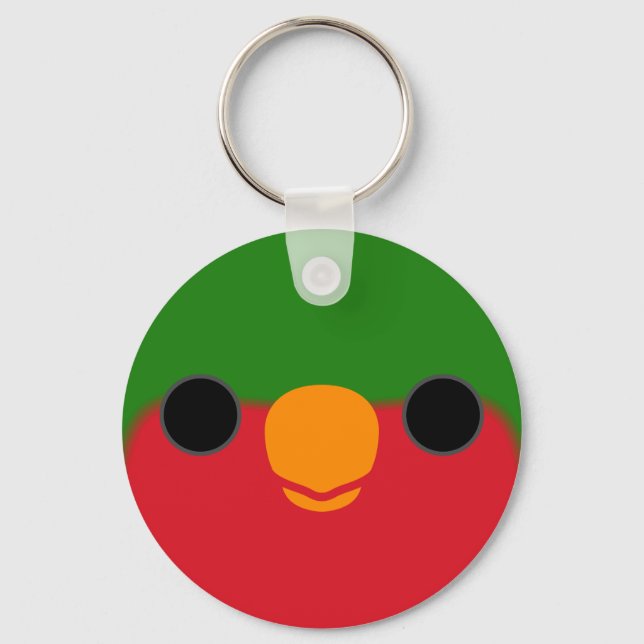 Porte-clés Le visage d'un lorikeet de Stephen (Recto)