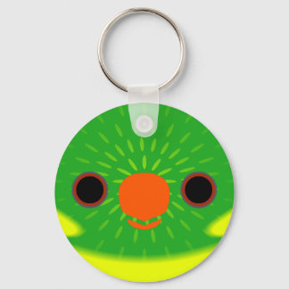Porte-clés Le visage d'un lorikeet Leaf